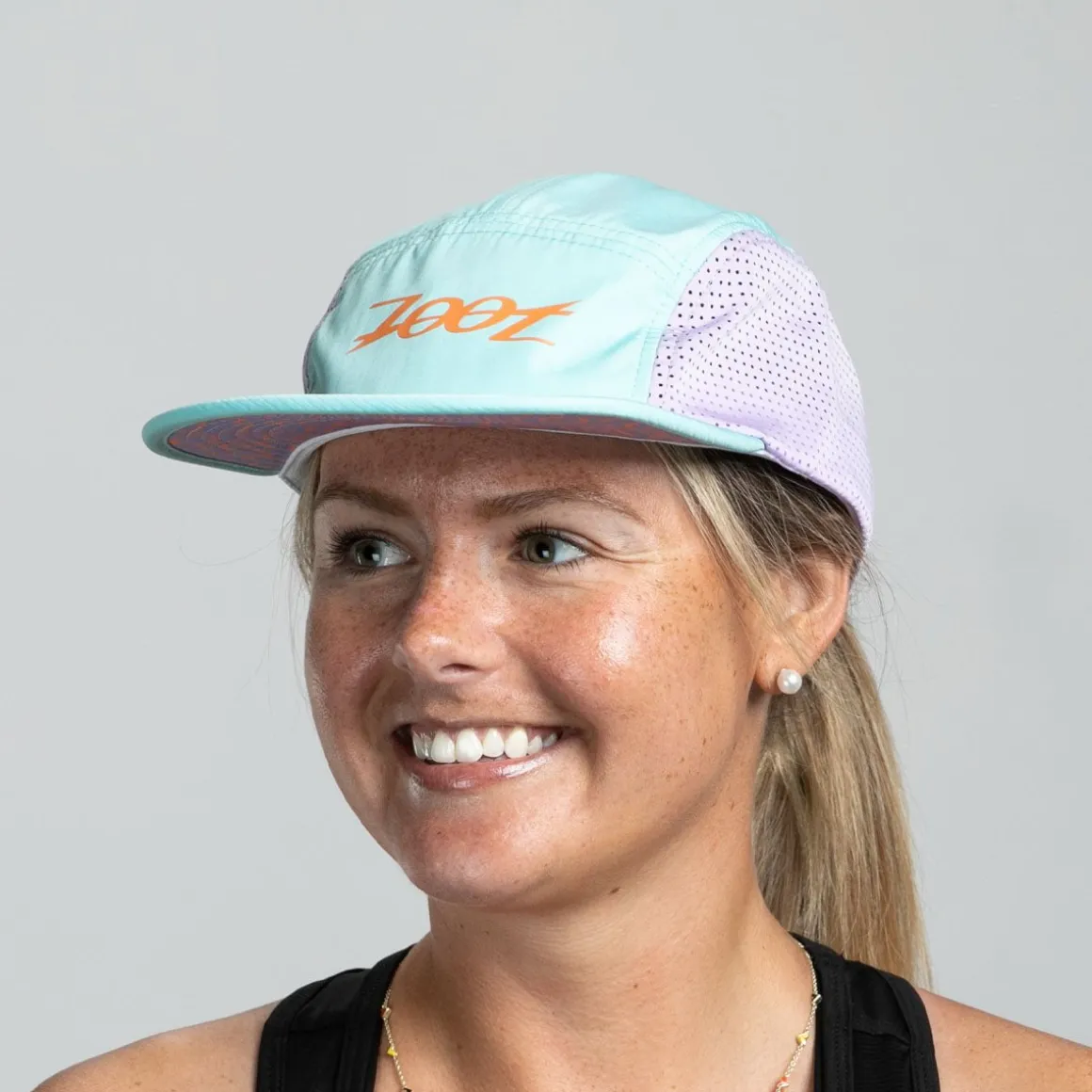 Unisex Tech 5-Panel Hat - Mint Trail