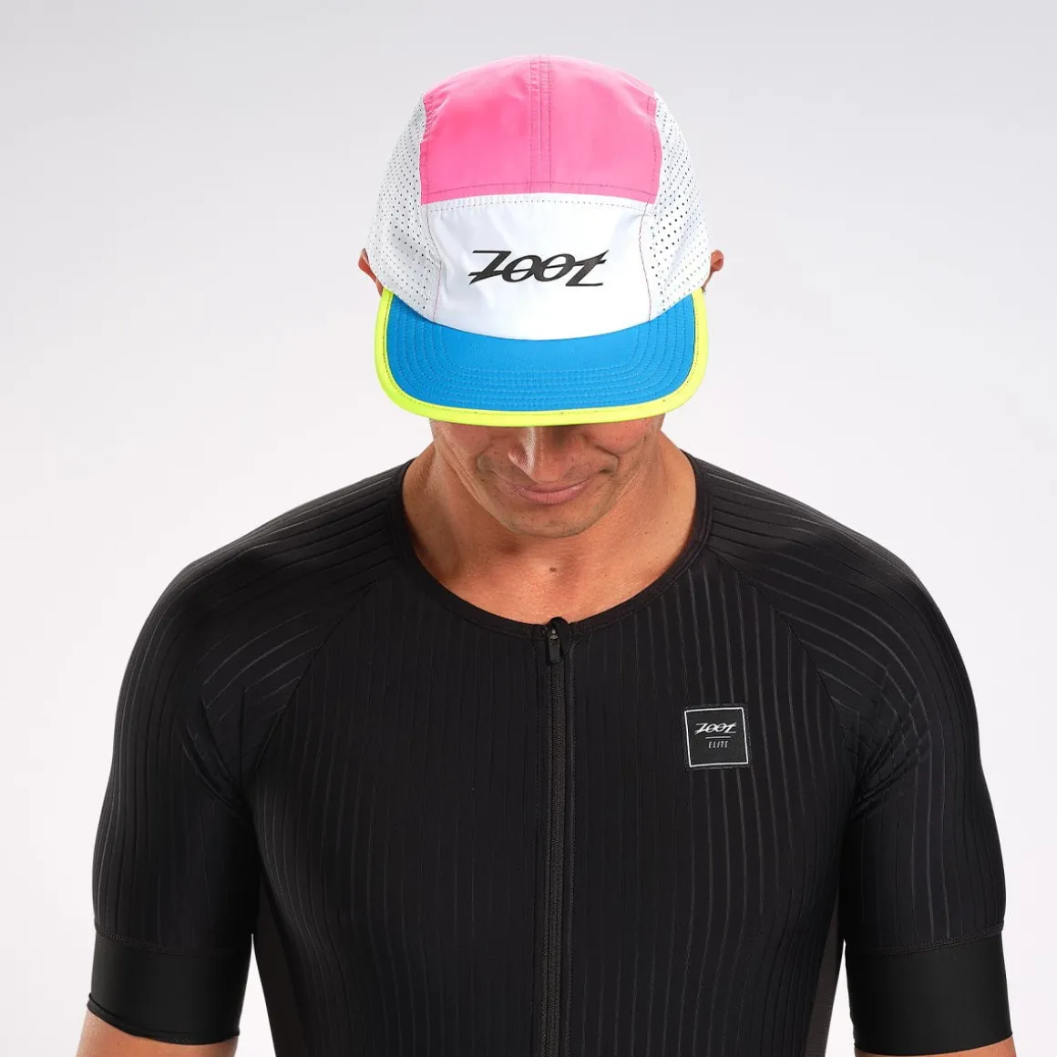 Unisex Tech 5-Panel Hat - Neon Block