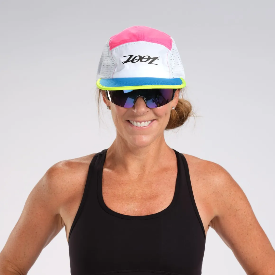 Unisex Tech 5-Panel Hat - Neon Block