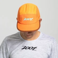 Unisex Tech 5-Panel Hat - Orange Aloha