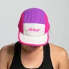 Unisex Tech 5-Panel Hat - Pink Aloha