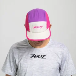 Unisex Tech 5-Panel Hat - Pink Aloha