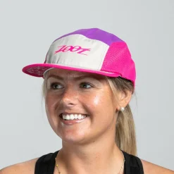 Unisex Tech 5-Panel Hat - Pink Aloha