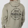 Unisex Triathlon Stamp Hoodie - Cement