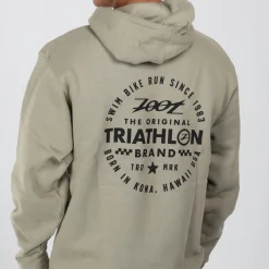 Unisex Triathlon Stamp Hoodie - Cement