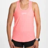 Women's Core Run Singlet - Neon Coral