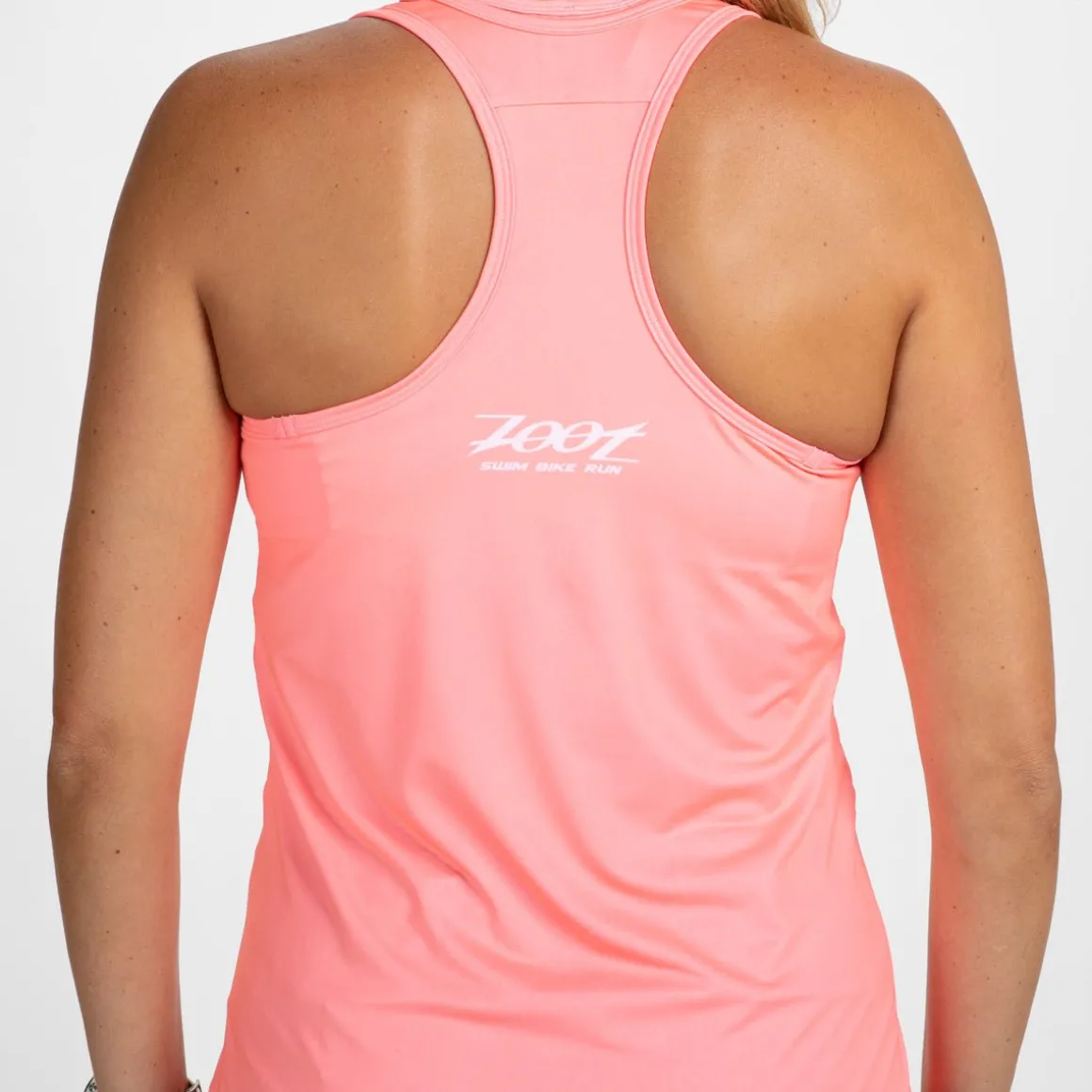 Women's Core Run Singlet - Neon Coral