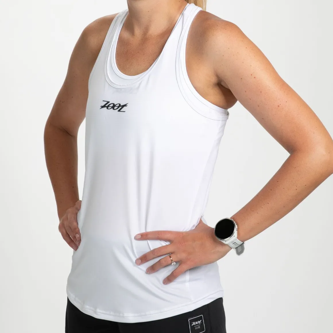 Women's Core Run Singlet - White