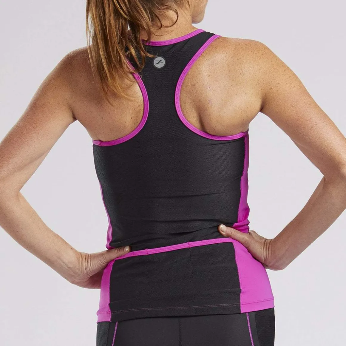 Womens Core+ Tri Racerback - Razz