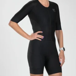 Women's Elite 2.0 Tri Aero FZ Racesuit - Black