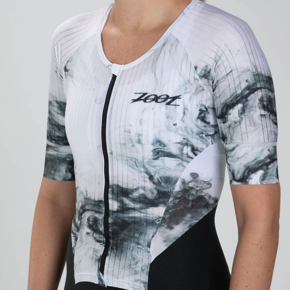 Women's Elite 2.0 Tri Aero FZ Racesuit - White Hot