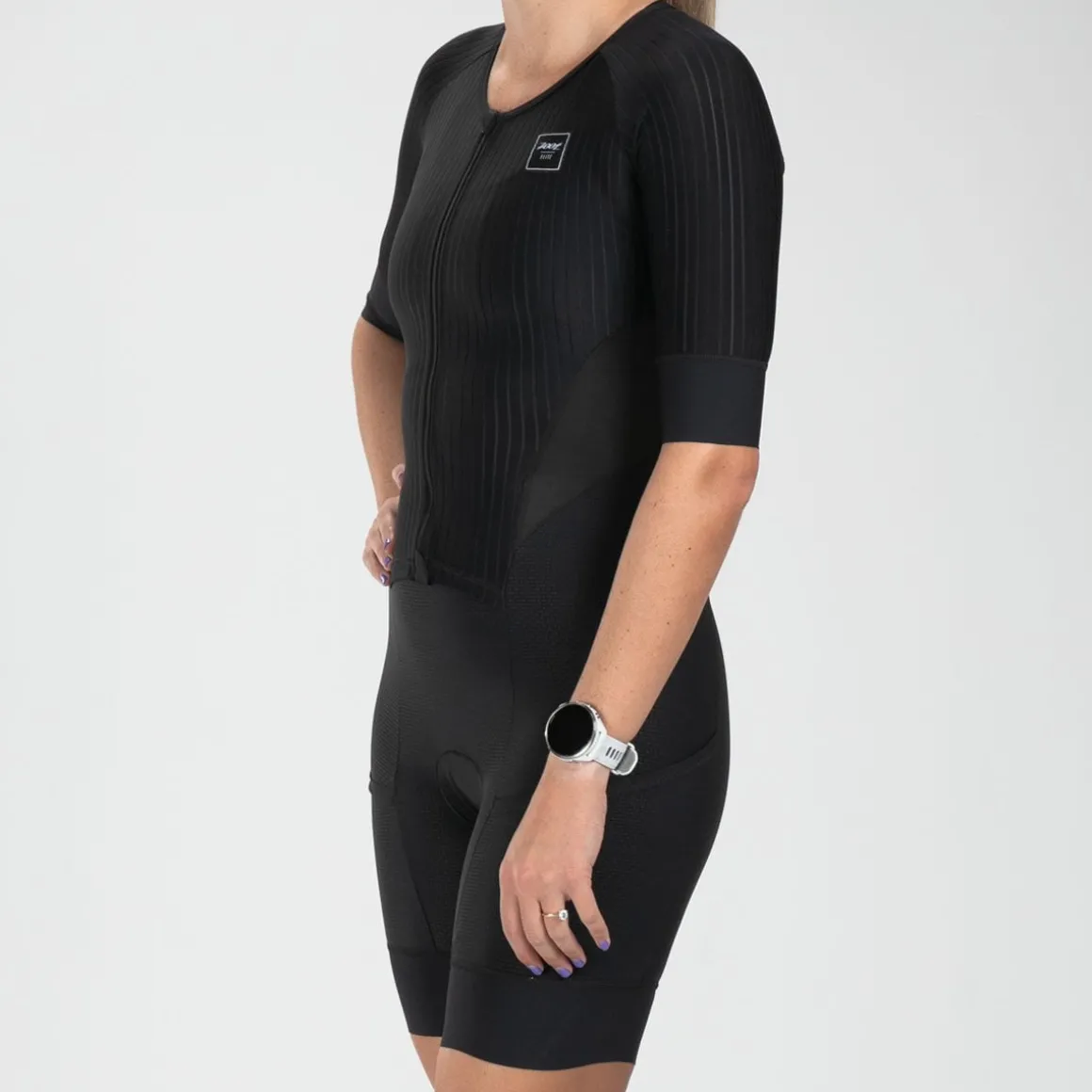Women's Elite 2.0 Tri Aero FZ Racesuit - Black
