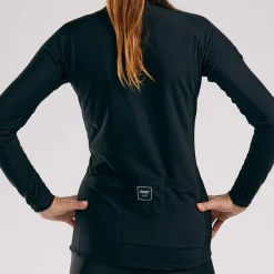 Women's Elite Cycle Thermo Jersey - Black