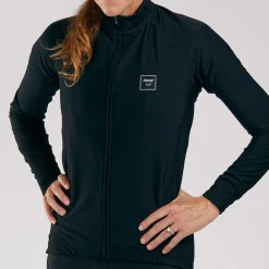 Women's Elite Cycle Thermo Jersey - Black