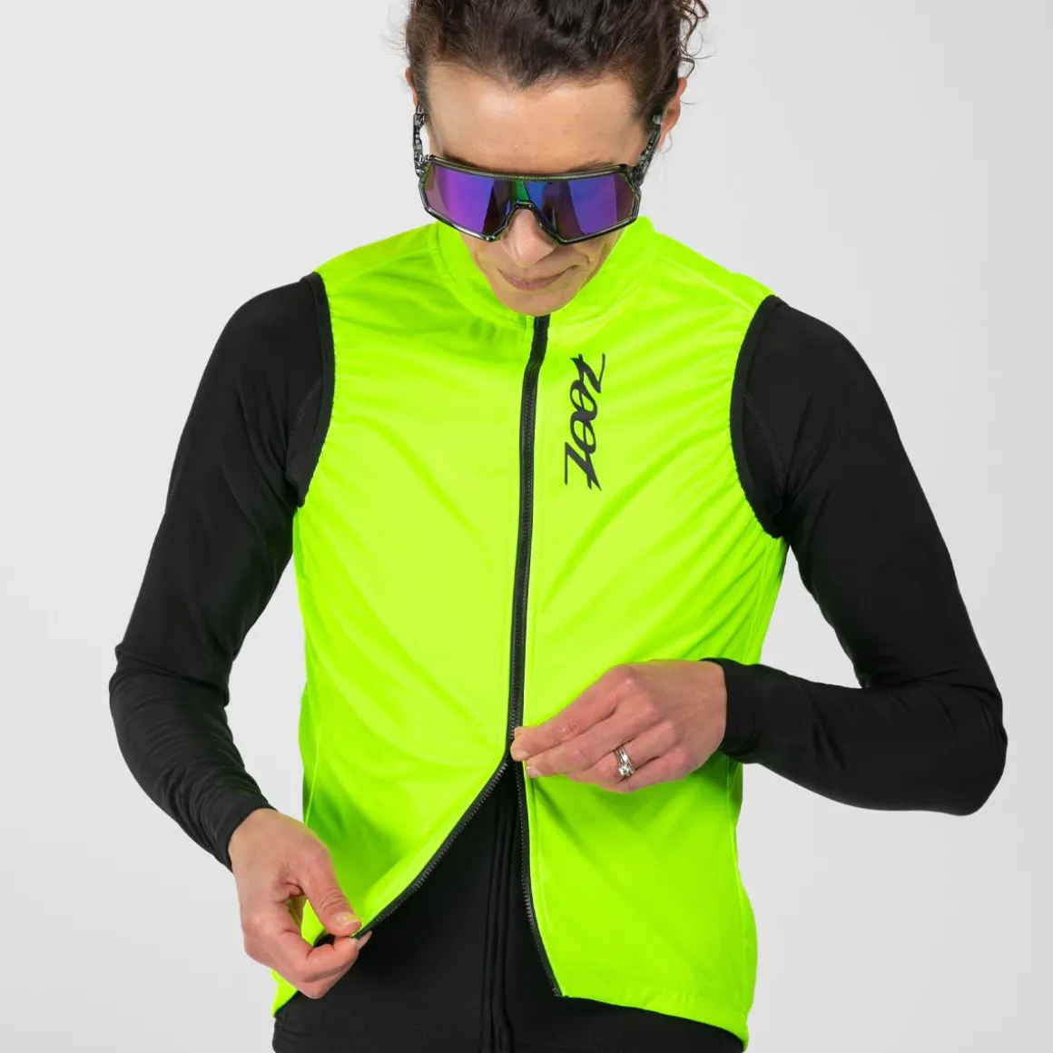 Women's Elite Cycle Vest - Safety Yellow