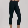 Women's Elite Run Capri - Black