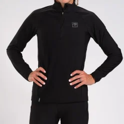 Women's Elite Run Thermo 1/2 Zip - Black