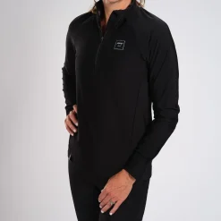 Women's Elite Run Thermo 1/2 Zip - Black