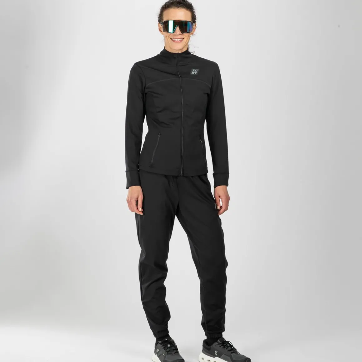 Women's Elite Run Track Jacket - Jet Black