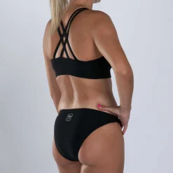 Women's Elite Swim Bikini Top - Black