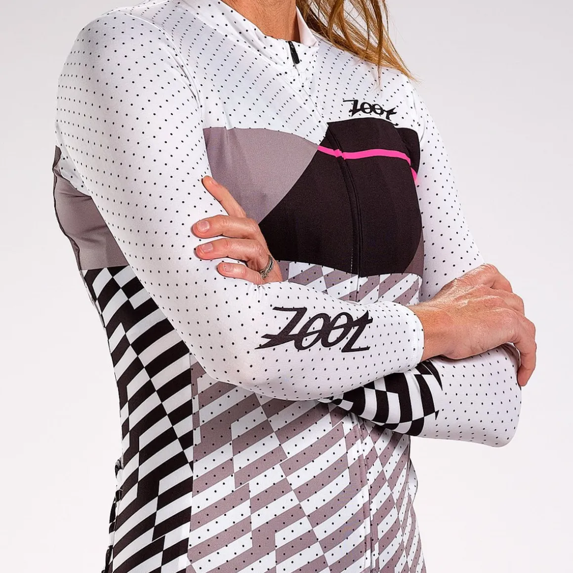 Women's Ltd Cycle Sun Stop Ls Jersey - White