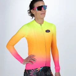 Women's Ltd Cycle Sun Stop Ls Jersey - Tropical Magic