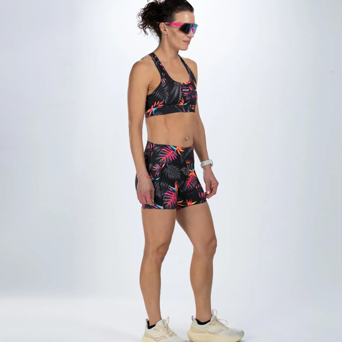 Women's Ltd Run 4" Pulse High-Rise Short - Tropical Magic