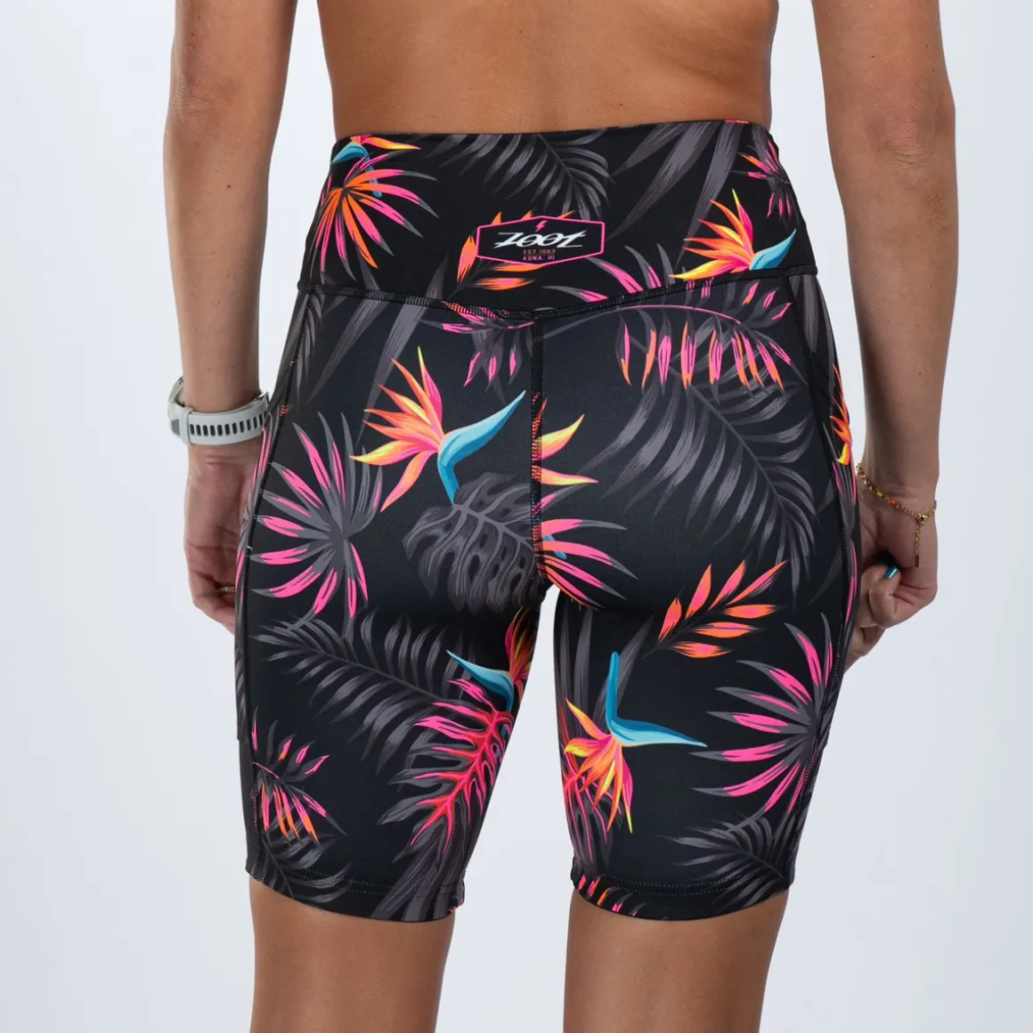 Women's Ltd Run 8" Pulse High-Rise Short - Tropical Magic
