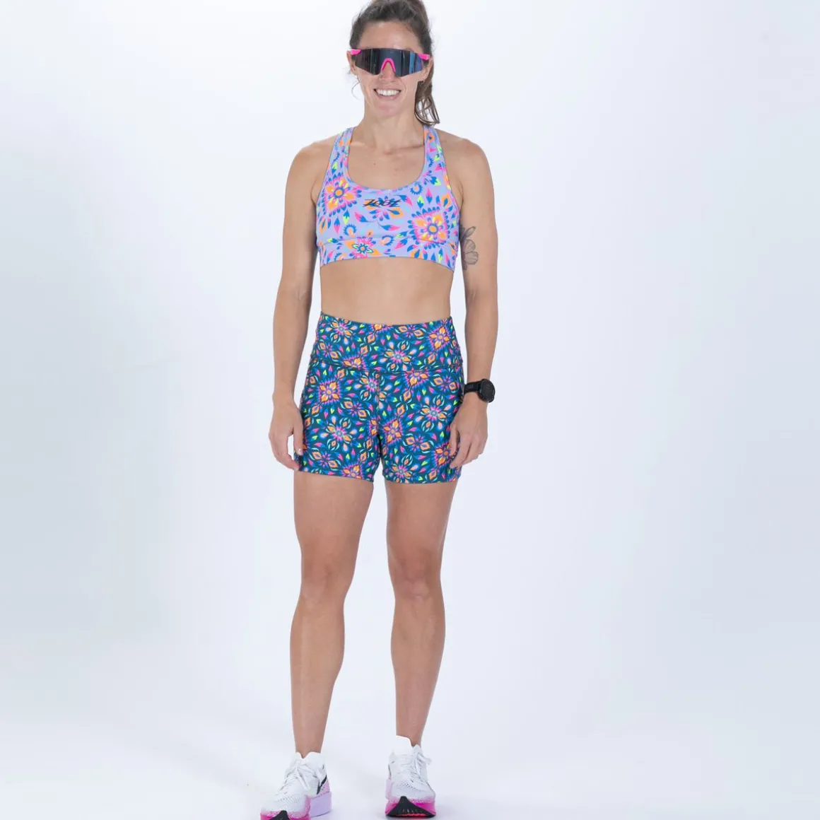 Women's Ltd Run 4" Pulse High-Rise Short - Kaleidoscope