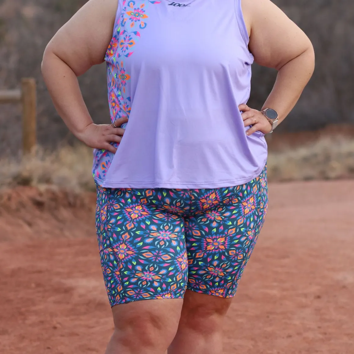 Women's Ltd Run Athena 8" Pulse Short - Kaleidoscope