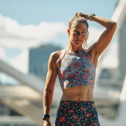 Women's Ltd Run Crop - Kaleidoscope