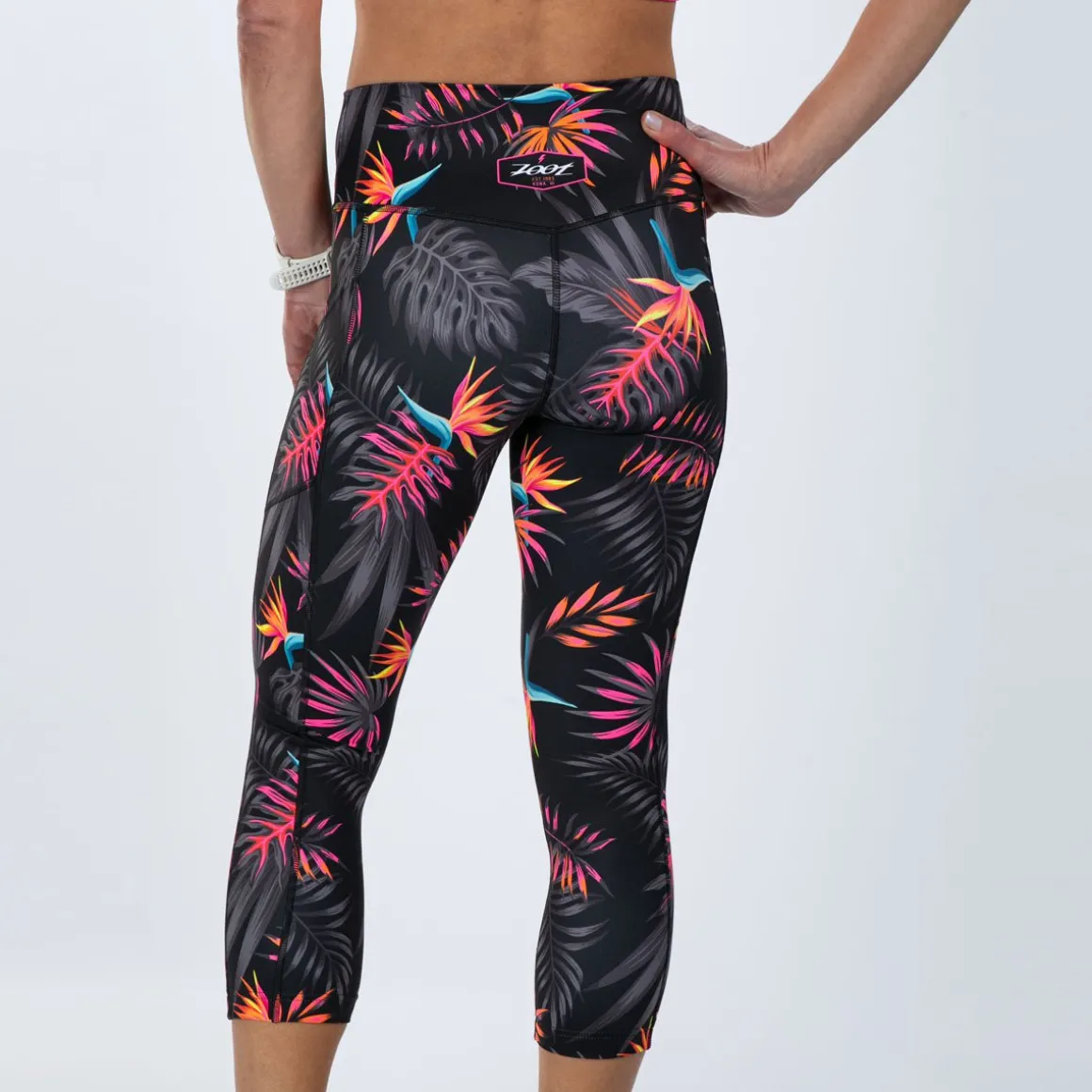 Women's Ltd Run High Rise Capri - Tropical Magic