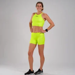 Women's LTD Run Pulse Short - Neon Yellow
