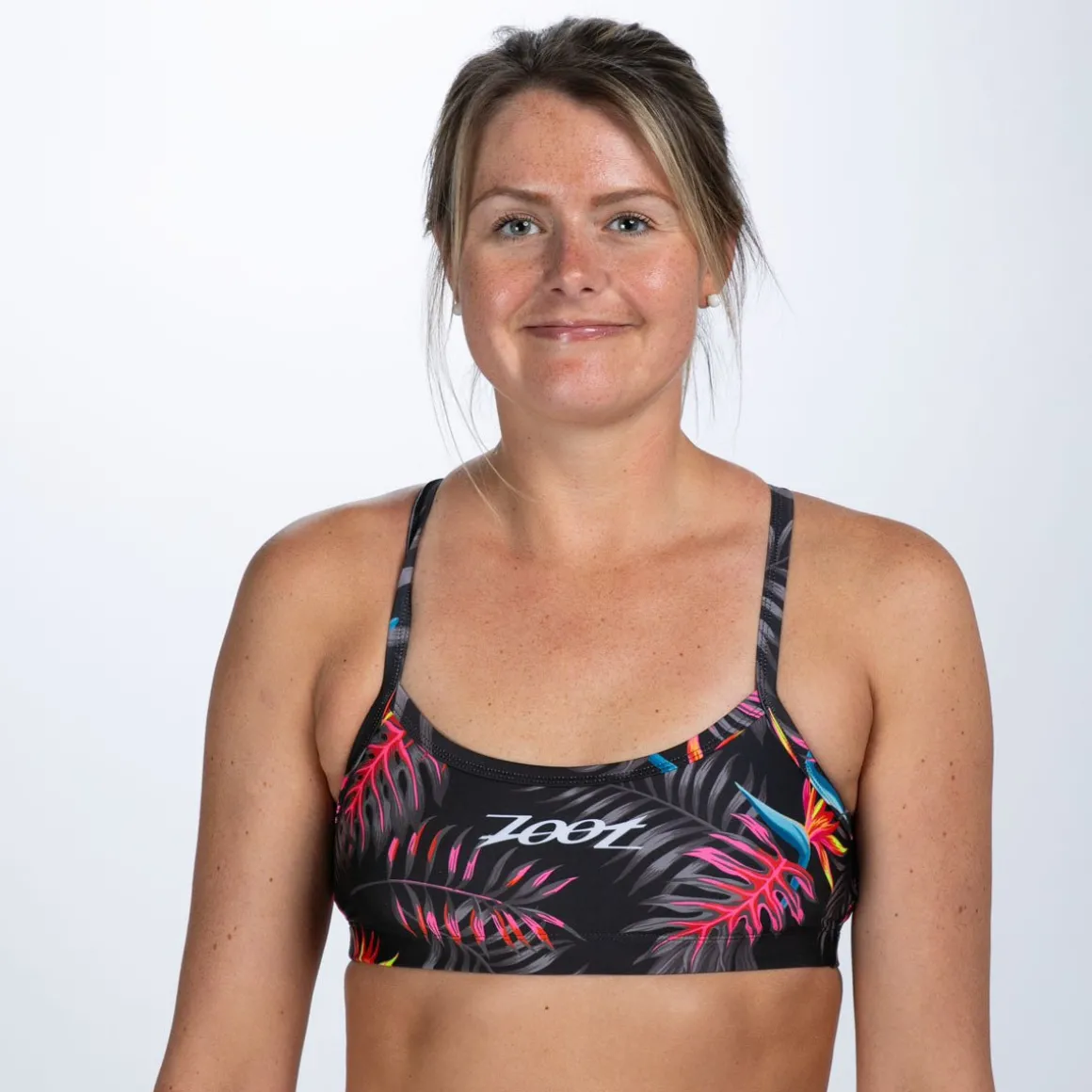 Women's Ltd Swim Racerback Bikini Top - Tropical Magic