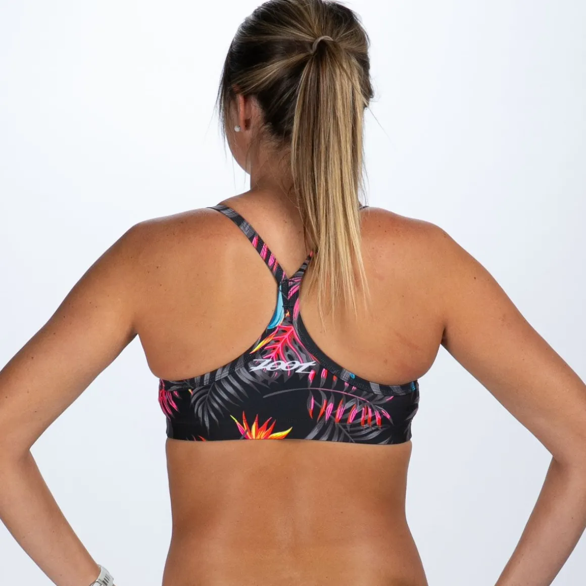 Women's Ltd Swim Racerback Bikini Top - Tropical Magic