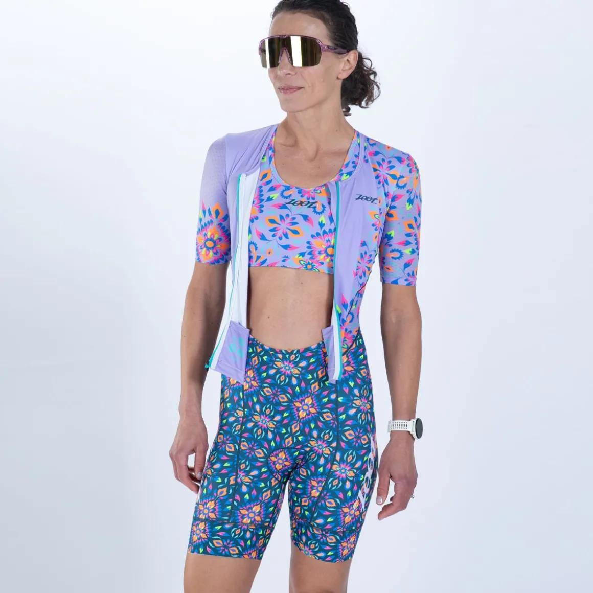 Women's Ltd Tri Aero Fz Racesuit - Kaleidoscope
