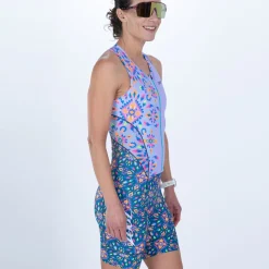 Women's Ltd Tri Slvs Fz Racesuit - Kaleidoscope