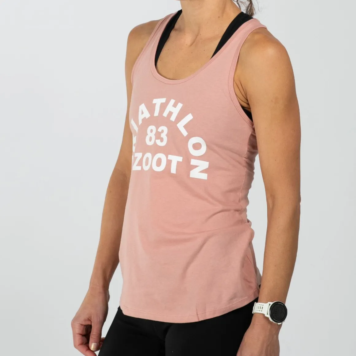 Women's Triathlon Arch Racerback Tank - Desert Pink