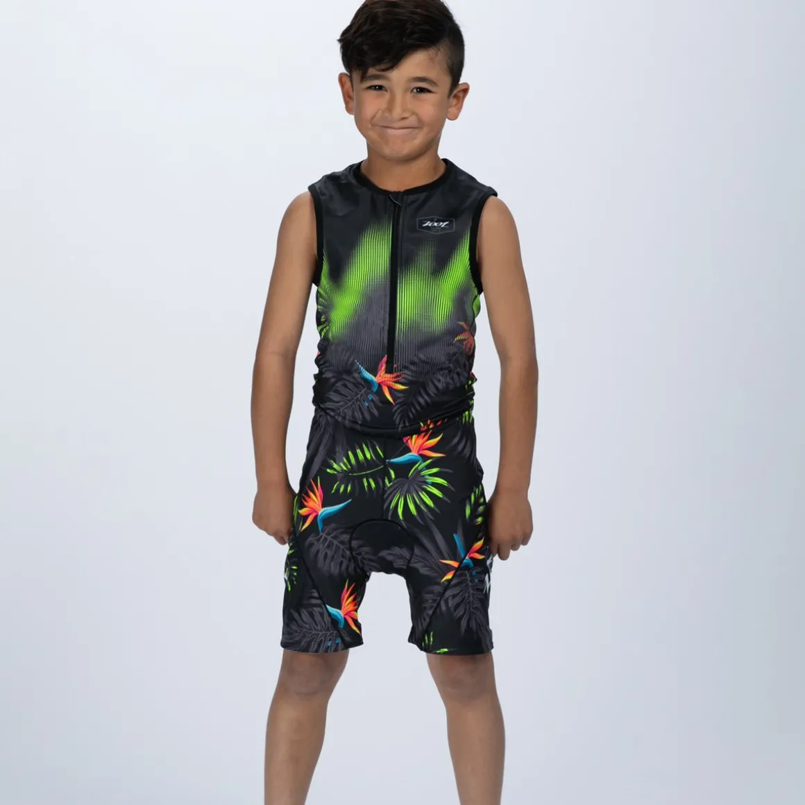 Youth Ltd Tri Protégé Racesuit - Tropical Magic Green