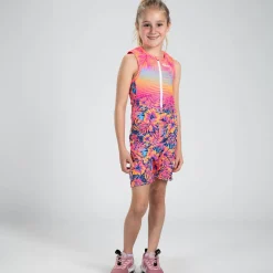 Youth Protégé Ltd Tri Racesuit - Club Aloha Pink